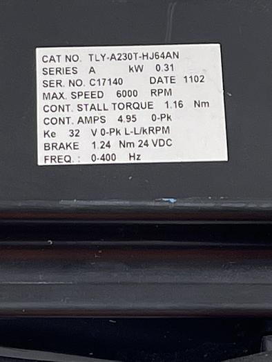 Used Allen-Bradley TLY-A230T-HJ64AN Ser A