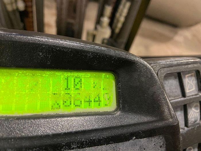 Used 8,000 POUND HYSTER MODEL S80FTBCS MFG. 2013 173" RAISED MAST WITH FORKS