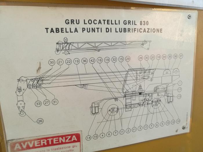 Usato 2003 Autogru, LOCATELLI GRILL 830 - 30 Ton