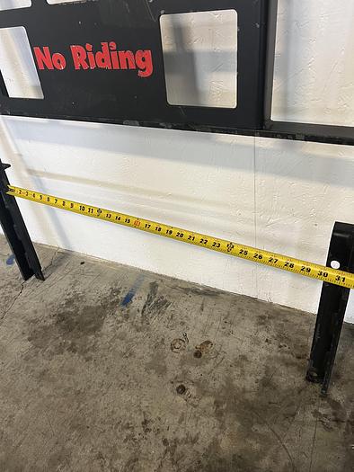Used Forklift Load Backrest Guard 31" L x 2.5" W x 32 5/8" H