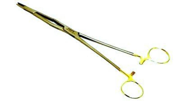 Used Holder Suture Needle Naunton Morgan Tungsten Carbide 250mm Aesculap BS-225-02-N