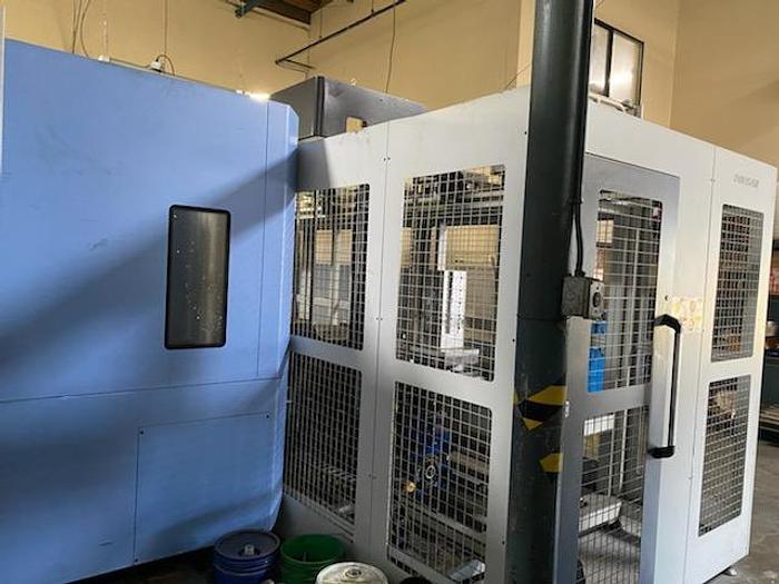 Used 2015 DOOSAN HP 5100II 4-Axis Horizontal Machining Center with 12 Pallet Pool