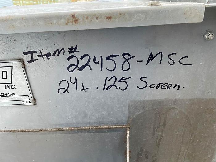 Used Lyco Mfg. Stationary Product/Waste Water Dewatering Screens