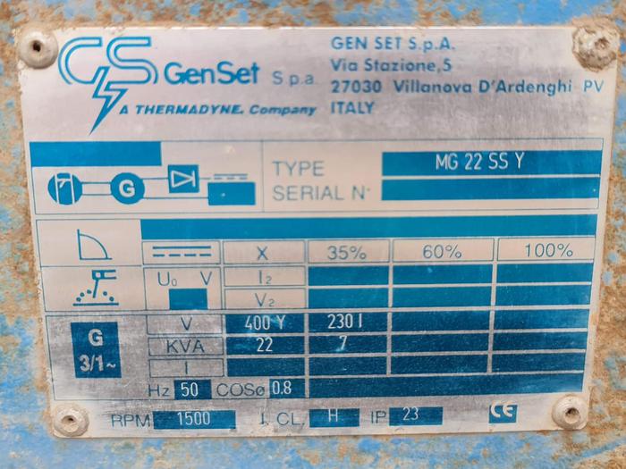 Usato 2008 GenSet MG 22 SS Y