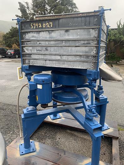 Used Screen, 36" X 36", S/st, 6-Deck, 3 HP, Gyratory, #S742027