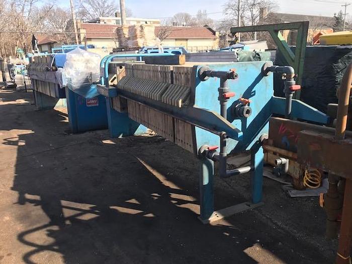 Refurbished 20 CU. FT. M.W. WATERMARK FILTER PRESS - 800 MM - C.G.R.