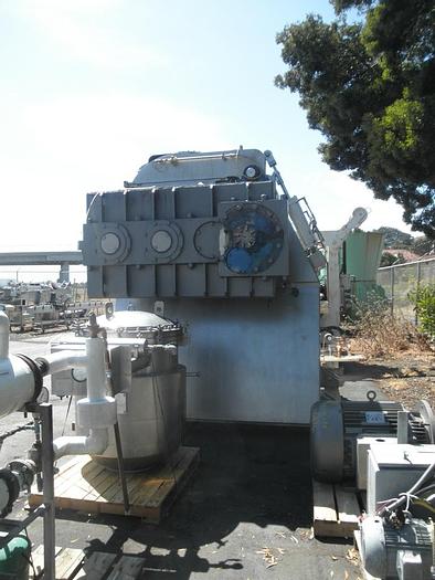 Used 200 GALLON AARON PROCESS DOUBLE ARM VACUUM MIXER/DRYER – S/S – VACUUM & JACKETED (#9391)