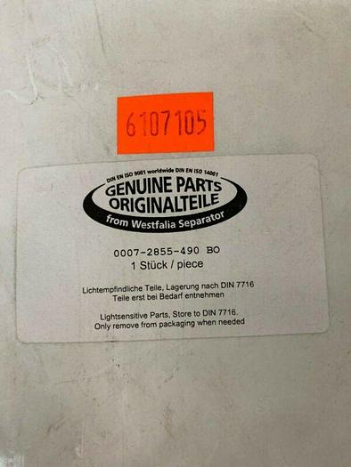 Used Genuine Parts Originalteile 0007-2855-490 BO 10.5" D x .25" H Gasket
