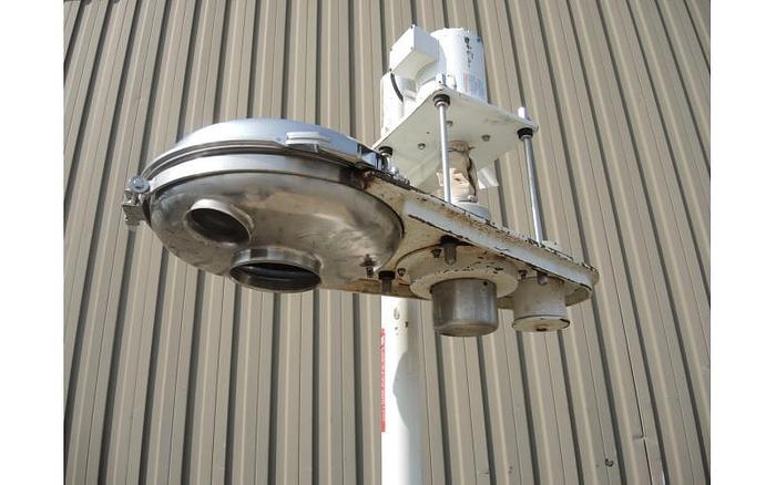 D'occasion USED ANDRITZ SCREEN, 17" DIAMETER, STAINLESS STEEL, PEDESTAL MOUNTED VIBRATORY SCREENER