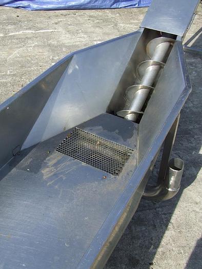 Used Screw conveyor with drip pan