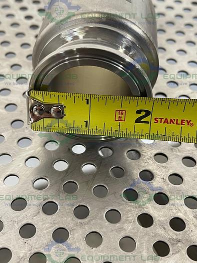 Used Sani-Tech  STHT-WR-1500 18" Silicone Hose w/ 1 1/2" Sanitary Fitting