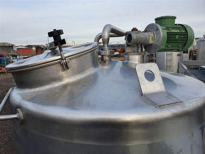 Used 900 Litre Stainless Steel Agitated Tank