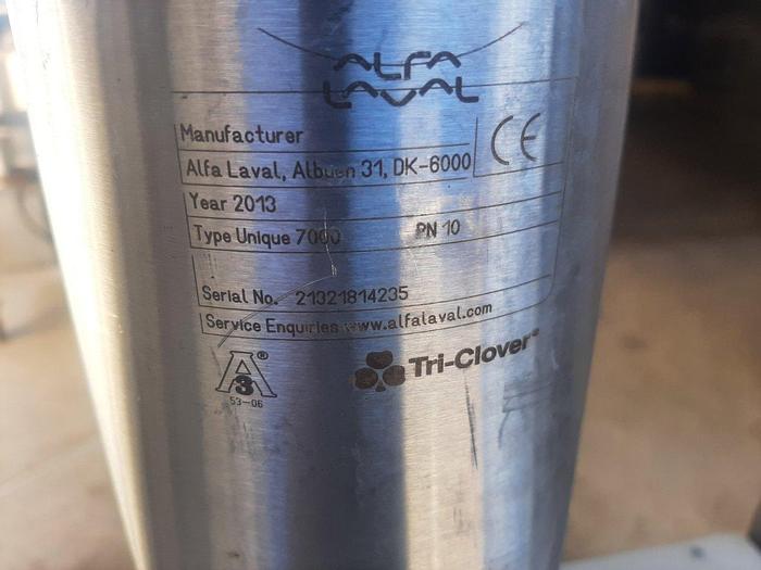 Unused Valve, Shut-Off, 1.5", Stainless Steel, Alfa Laval, Unique 7000 #S744671