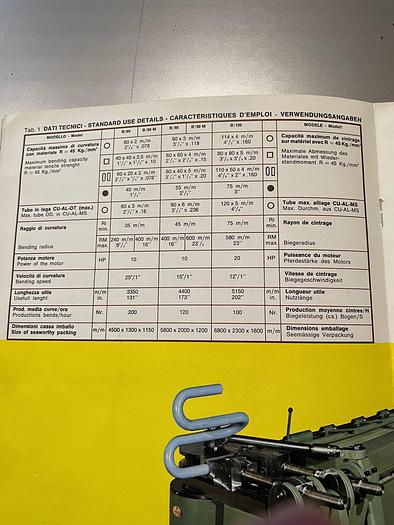 Used BRUGT HYDRAULISK RØRBUKKER FABRIKAT CURVATUBI/BLM, MODEL B/90 D