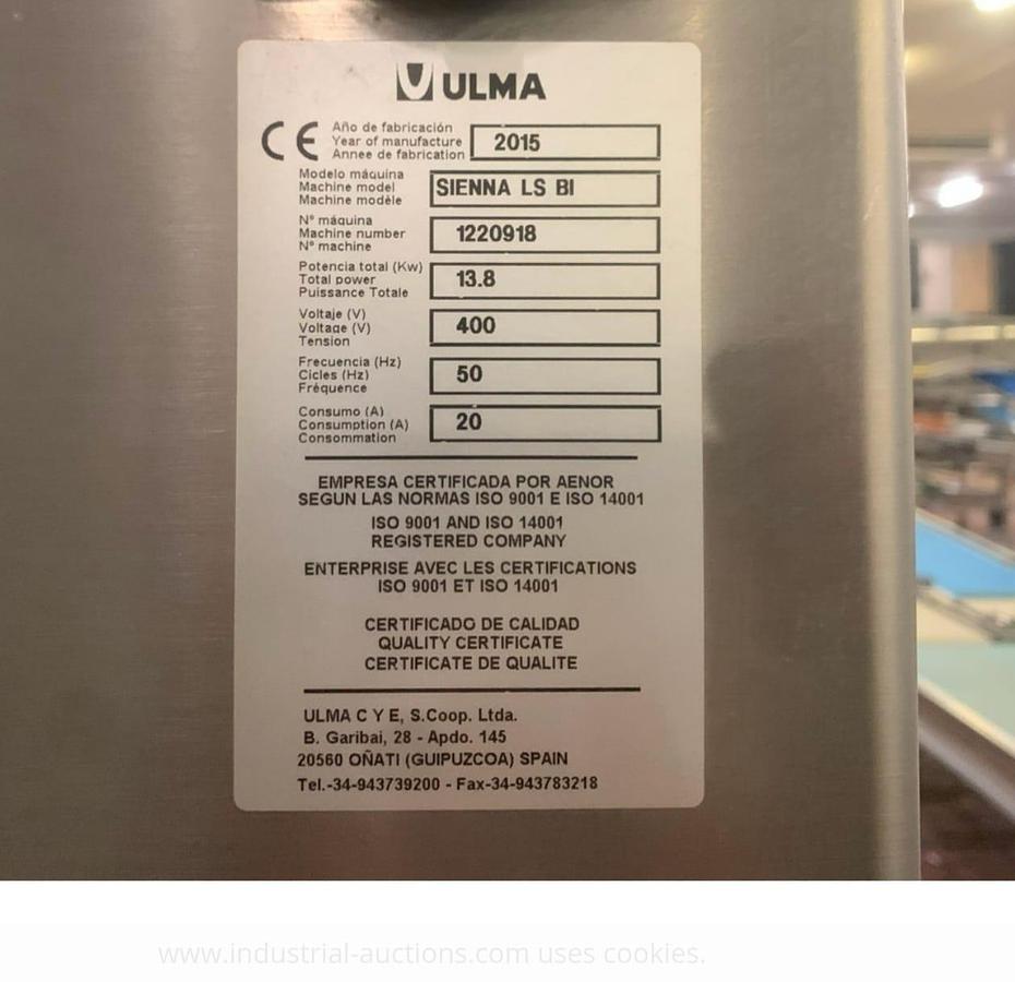 Used Ulma SIENNA FLOW PACKING WITH BILANCE WEIGHING AND LABELER
