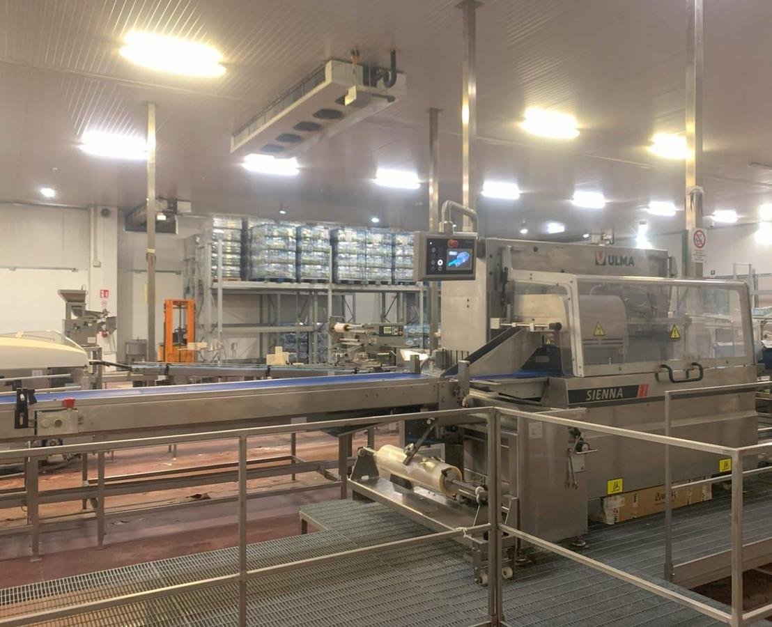 Used Ulma SIENNA FLOW PACKING WITH BILANCE WEIGHING AND LABELER