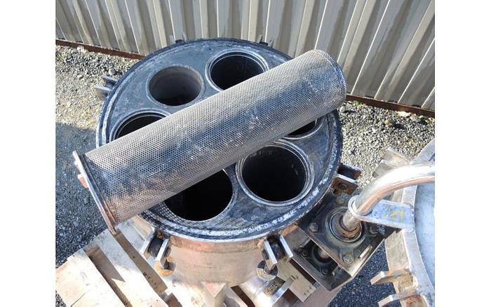 Used USED FILTER, "MULTI" BASKET TYPE, 6" INLET/OUTLET, STAINLESS STEEL