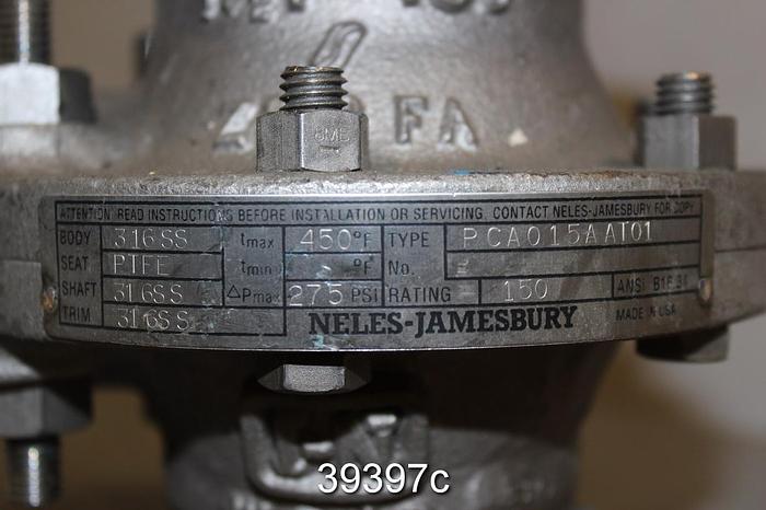 Unused Neles Jamesbury 1.5" Ball Valve, PCA015AAT01 #39397