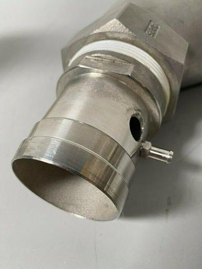 Used Stainless Steel Valve System w/ 1/8" & 2" Hose Fitting