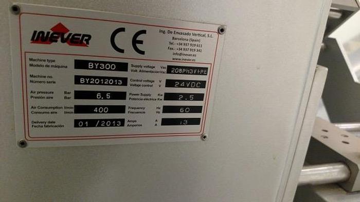 Used Filler, Form, Fill & Seal, Inever, Model BY300/4-Lane, #D743115