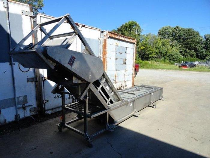 Used Lyco Rinser/Quenching Tank w/Incline Conveyor