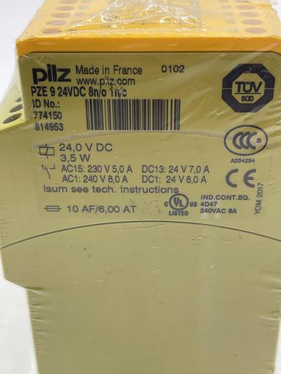 Used Pilz PZE 24VDC 8n/0 1n/c