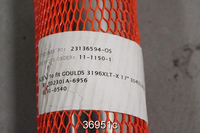 Unused Goulds 3196 XLT 17" Pump Shaft Sleeve, No. B020301A #36951