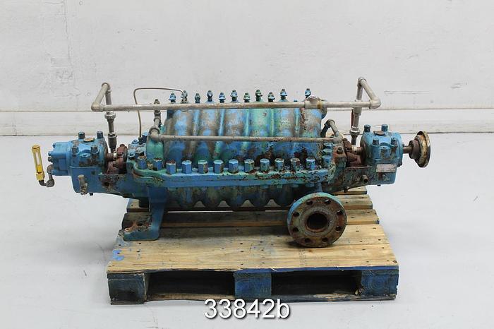 Used Goulds 3330 6-Stage Boiler Feed Pump #33842
