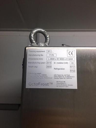 Used OCTOFROST 2/1 IQF Tunnel Freezer - REDUCED PRICE TO SELL