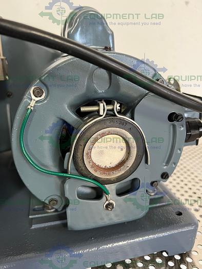 Used Welch  1402N Chemstar Rugged Belt  Vacuum Pump w/ Motor Division C63CXGZP Motor