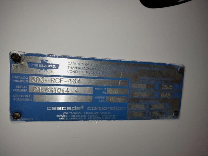 Used 51" CASCADE 60G-RCF-164 ROLL CLAMP