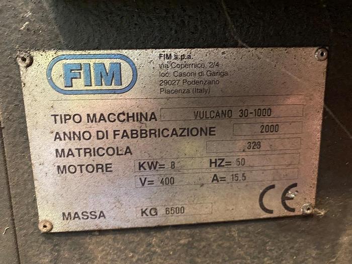 Used 2000 FIM Vulcano 30/1000 CNC Punching Machine