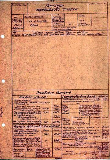 Used Tokarka karuzelowa 1580