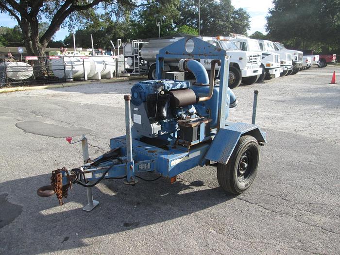 Used Trailer Mounted Thompson 6" Centrifugal Water Pump