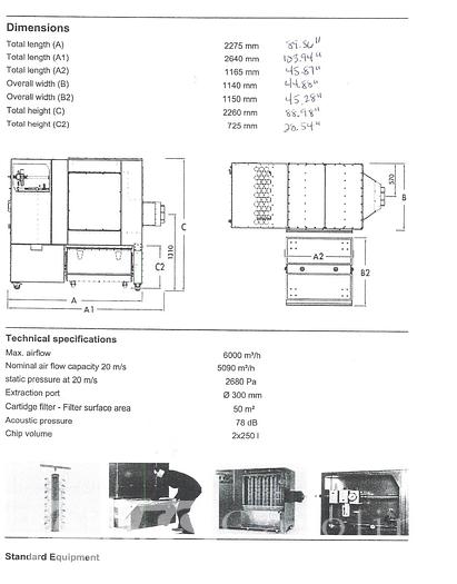 Used Felder RL300 Dust Collector