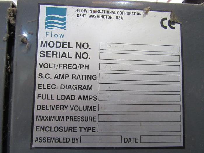 Used 2013 Flow Mach 3 4020B 60,000 PSI 3-Axis CNC Waterjet