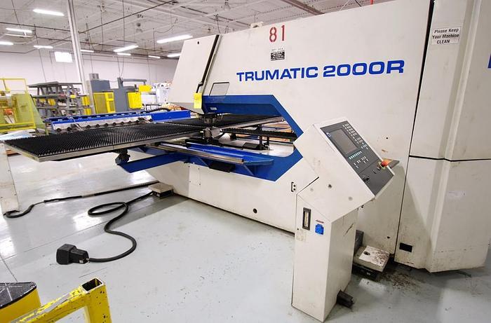 Used 22 TON, TRUMPF TC2000R, 1999, CNC TURRET PUNCH