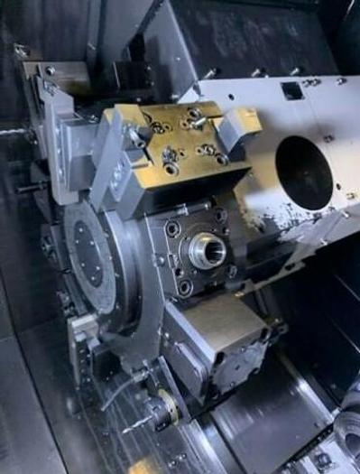 Used 2017 HWACHEON CUTEX 180AL YSMC CNC Turning Center with Live Tooling Y-Axis Sub Spindle & Bar Feeder