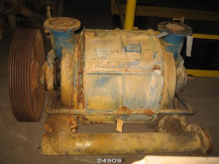 Refurbished Vooner LR20 Vooner Vacuum Pump Lr20 Xvc-M Rebuilt In 2000, Stainless Steel Cones And Rotor, Iron Body. #24909