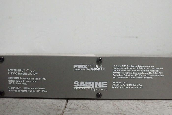 Used Sabine FBX 1020 Plus Feedback Exterminator