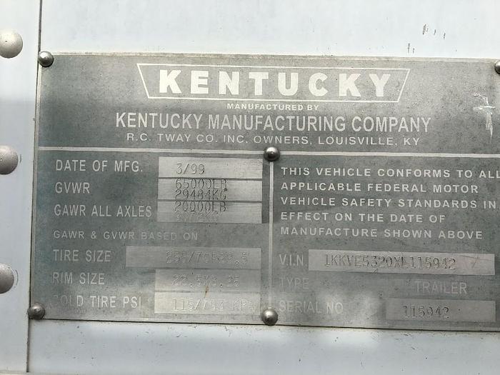 Used 1999 KENTUCKY MOVER BOX