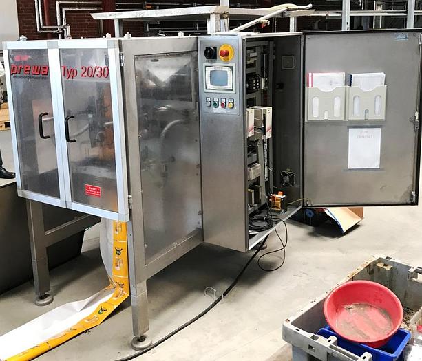 Used BILWENCO DW60-S check weighing machine + PREWAG bag packing machine, type 20/30