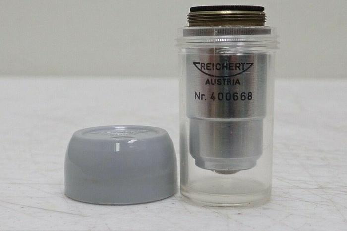 Used Reichert Austria 400668 Fluor 56/0.90 90/0 np Microscope Objective