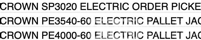 Used Crown Forklift Forklifts & Order Pickers - Warehouse Liquidation