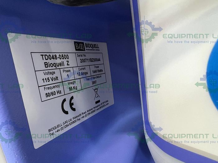 Used Bioquell  Z TD048-0500 Hydrogen Peroxide Vapour HPV Generator