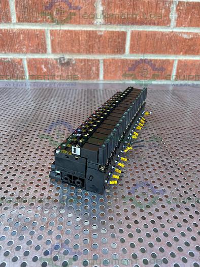 Used Crouzet  81513100 Pneumatic Control Valve w/ Crouzet 81517201 Sub Base