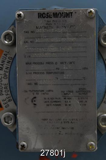 Used Rosemount 8705TSA120S1L1N5W3 12" Magnetic Flow Tube #27801