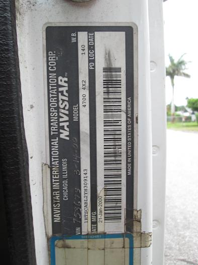 Used 2000 International 4700 Cab And Chassis