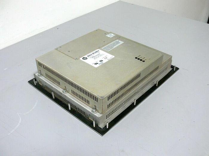 Used Allen Bradley 6185-Cbz Bbzz Fc15/a Flat Panel Monitor W/ Texas Pm-2000 Keyboard