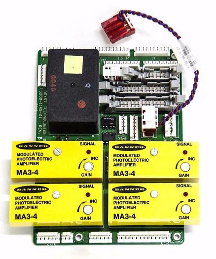 Used Asyst Technologies 3200-1145-01 Rev. B Modulated Photoelectric Amplifier (4152)